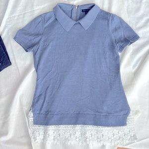 Tommy Hilfiger - knit sweater with white lace